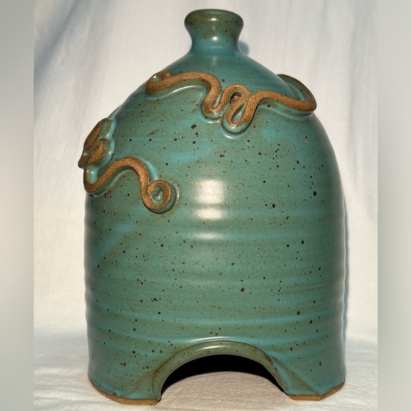 Other - Anthony Stoneware Toad House, Teal Green